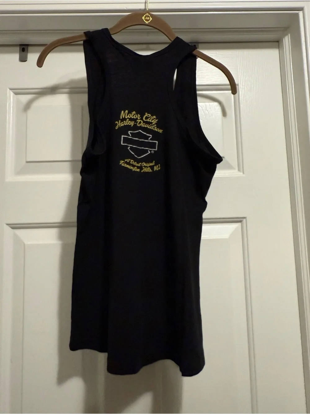 Harley-Davidson Black Tank with White and Copper Graphic (Women’s Size: S) - Picture 2 of 3